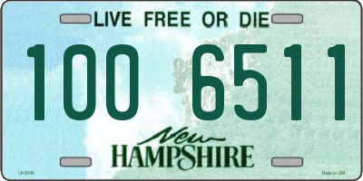 NH license plate 1006511