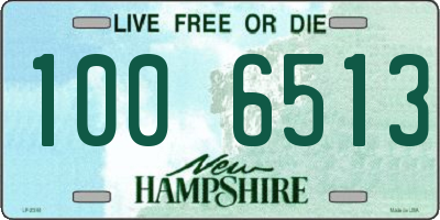 NH license plate 1006513