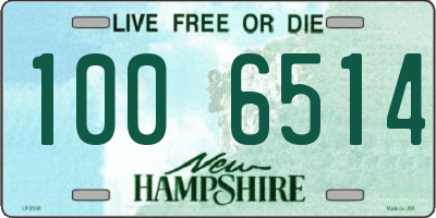 NH license plate 1006514