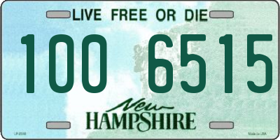 NH license plate 1006515