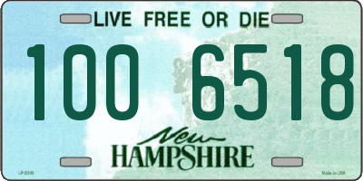 NH license plate 1006518