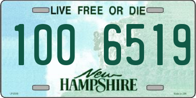 NH license plate 1006519