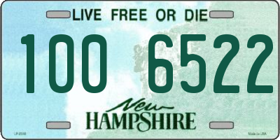 NH license plate 1006522