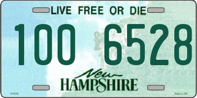 NH license plate 1006528