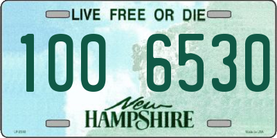 NH license plate 1006530