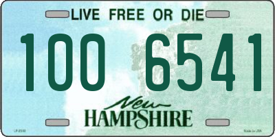 NH license plate 1006541