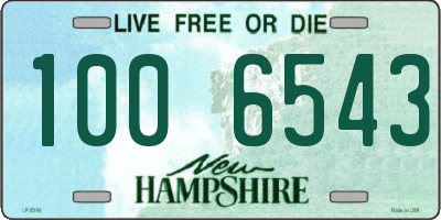 NH license plate 1006543