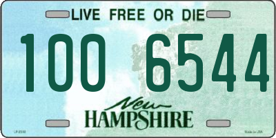 NH license plate 1006544