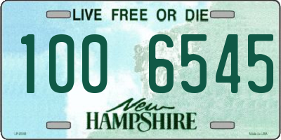 NH license plate 1006545