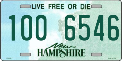 NH license plate 1006546