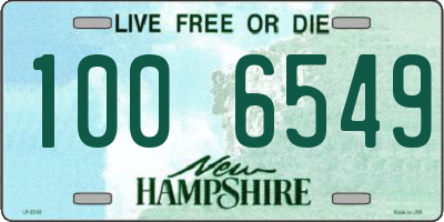 NH license plate 1006549