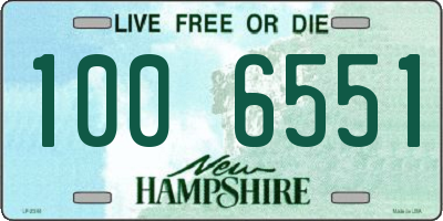 NH license plate 1006551