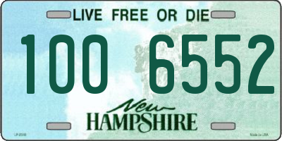 NH license plate 1006552