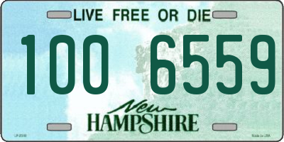 NH license plate 1006559