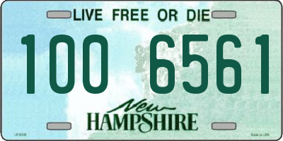 NH license plate 1006561