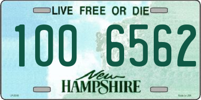 NH license plate 1006562