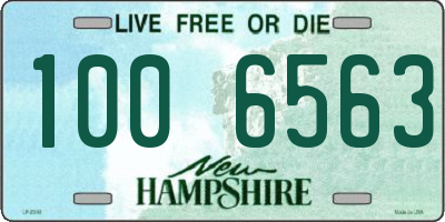 NH license plate 1006563