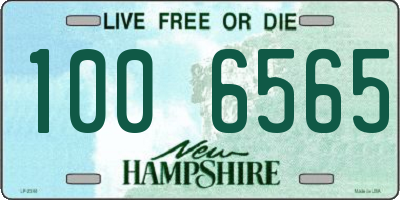 NH license plate 1006565