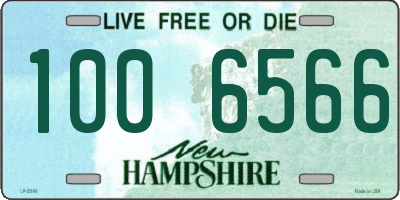 NH license plate 1006566