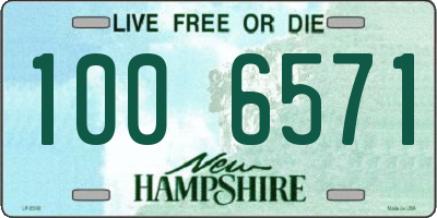 NH license plate 1006571