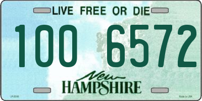 NH license plate 1006572