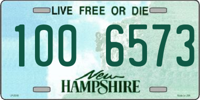 NH license plate 1006573