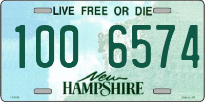 NH license plate 1006574