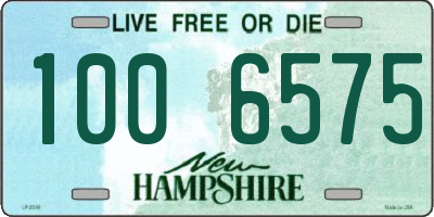 NH license plate 1006575