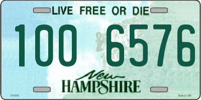 NH license plate 1006576