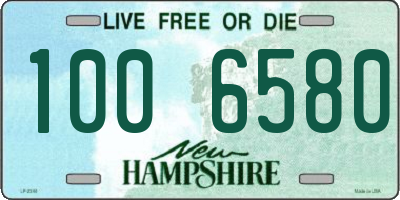 NH license plate 1006580