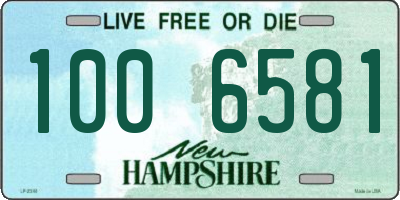 NH license plate 1006581