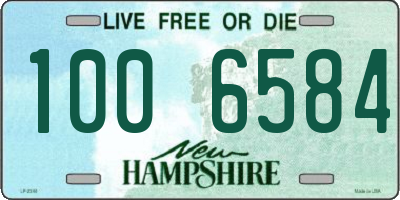 NH license plate 1006584