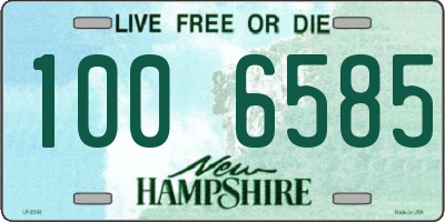 NH license plate 1006585