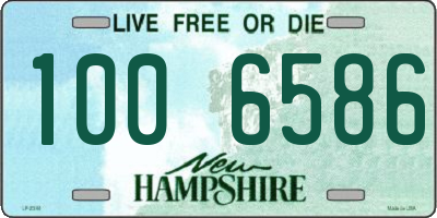 NH license plate 1006586