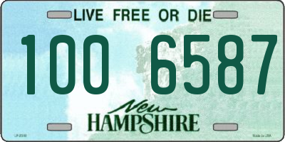 NH license plate 1006587