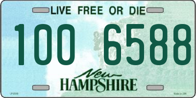 NH license plate 1006588