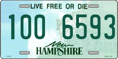 NH license plate 1006593