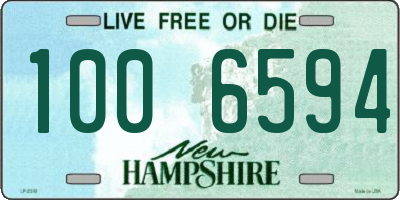 NH license plate 1006594