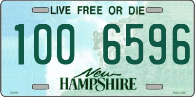 NH license plate 1006596