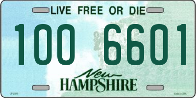 NH license plate 1006601