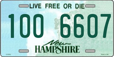 NH license plate 1006607