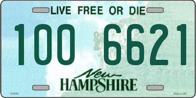 NH license plate 1006621