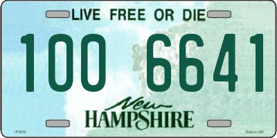NH license plate 1006641