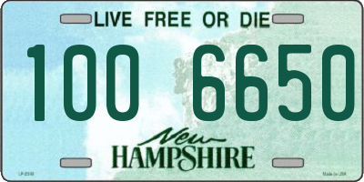 NH license plate 1006650