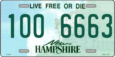 NH license plate 1006663