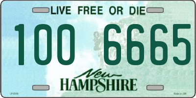 NH license plate 1006665