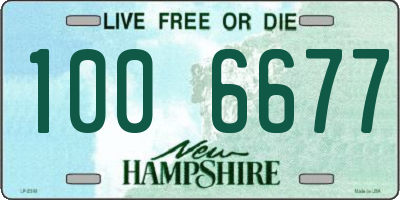 NH license plate 1006677