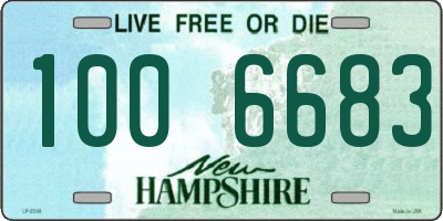 NH license plate 1006683