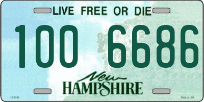 NH license plate 1006686