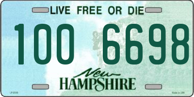 NH license plate 1006698